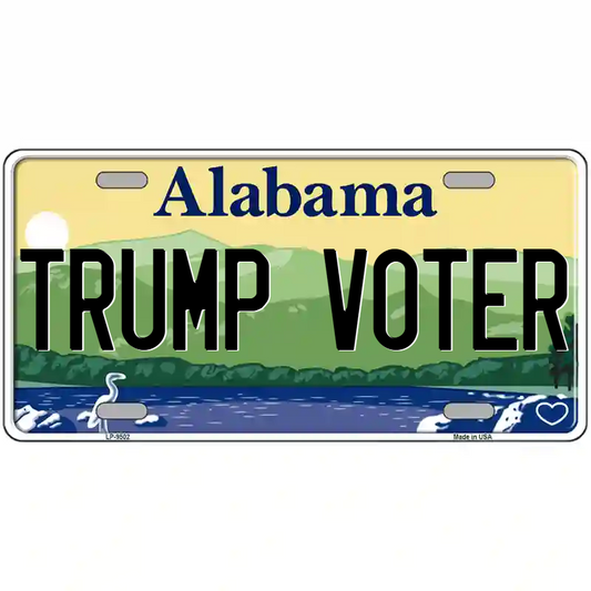 Trump Voter Alabama Metal Sign