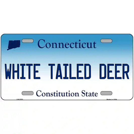 White-Tailed Deer Connecticut Metal Sign