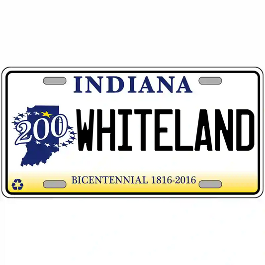 Whiteland Indiana Bicentennial Metal Sign