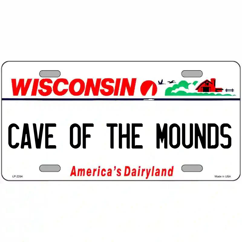 Cave of the Mounds Wisconsin Metal Sign