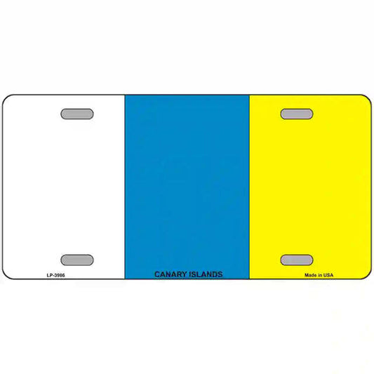 Canary Islands Flag Metal Sign