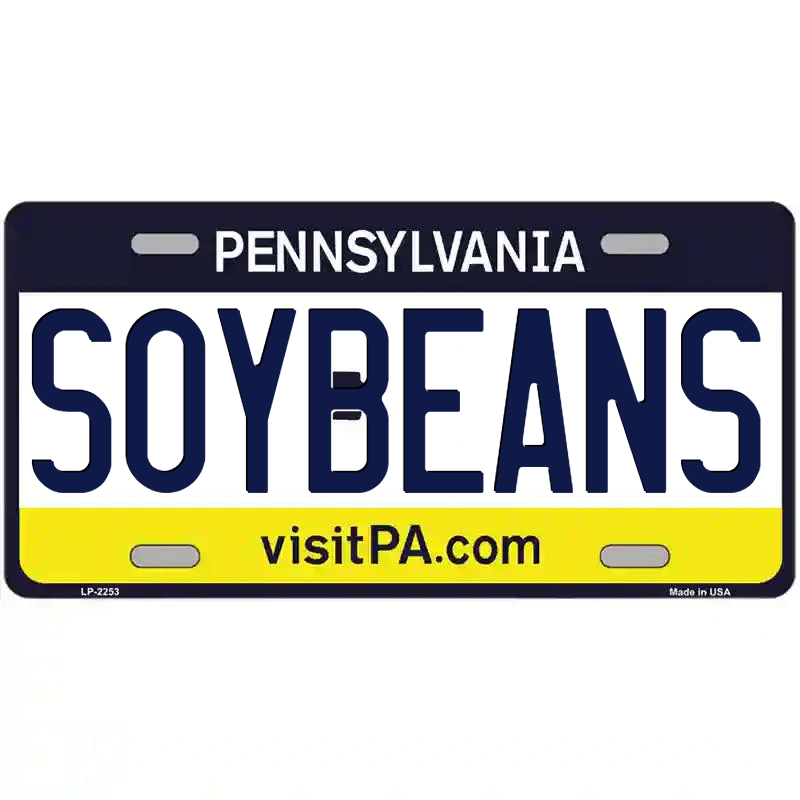 Soybeans Pennsylvania Metal Sign
