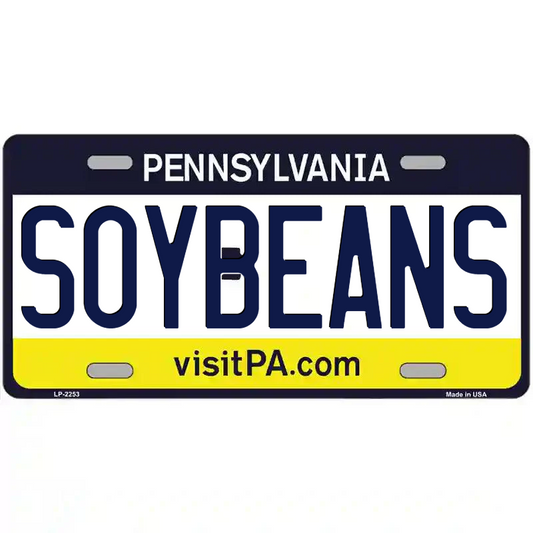 Soybeans Pennsylvania Metal Sign