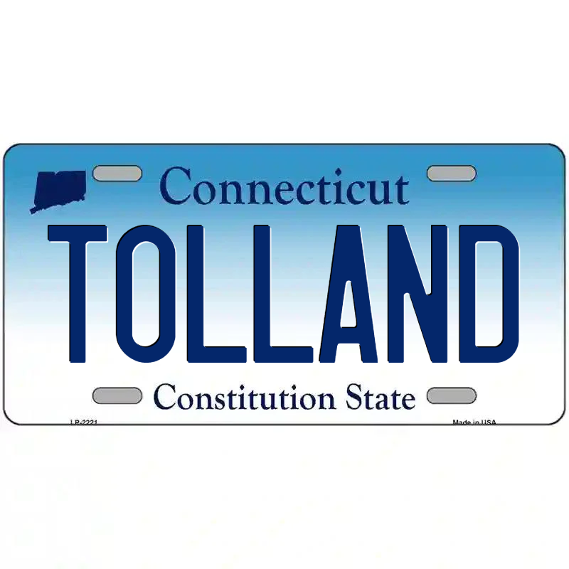 Tolland Connecticut Metal Sign