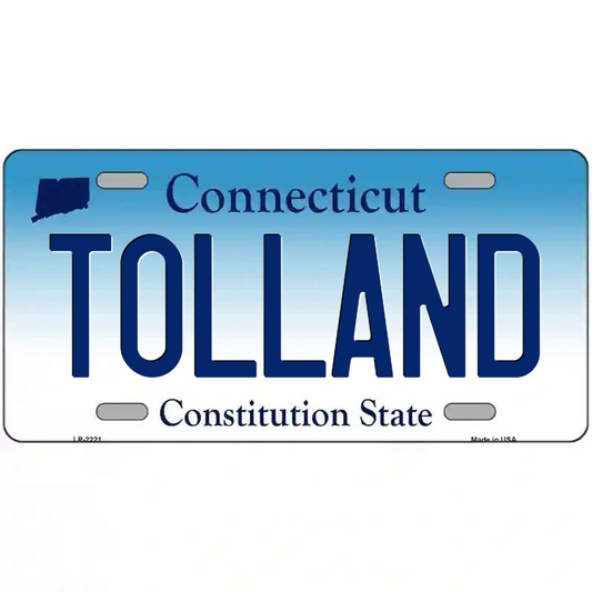 Tolland Connecticut Metal Sign