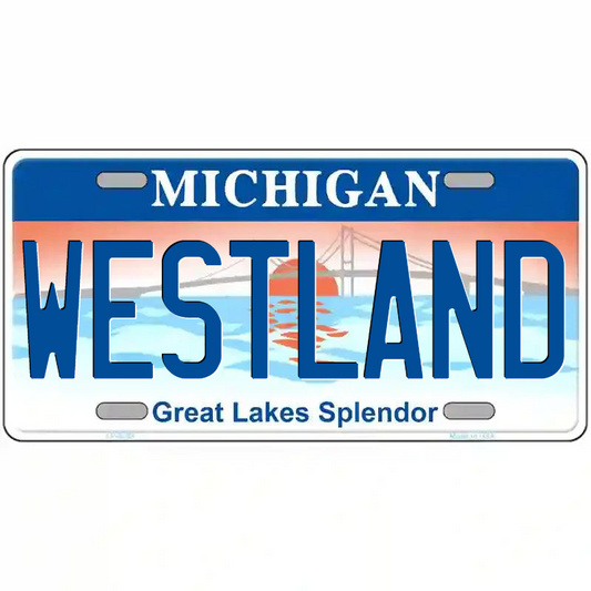 Westland Michigan Great Lakes Metal Sign