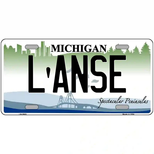 L'Anse Michigan Metal Sign