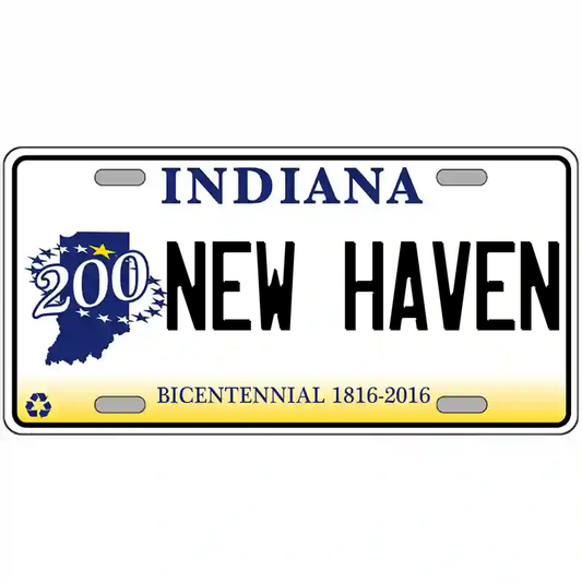New Haven Indiana Bicentennial Metal Sign