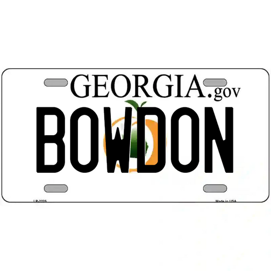 Bowdon Georgia Metal Sign