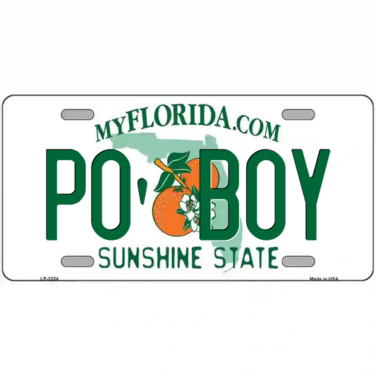 Po' Boy Florida Metal Sign