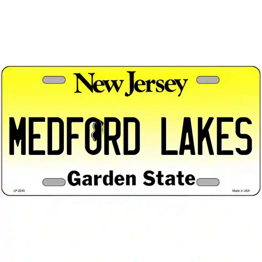 Medford Lakes New Jersey Metal Sign