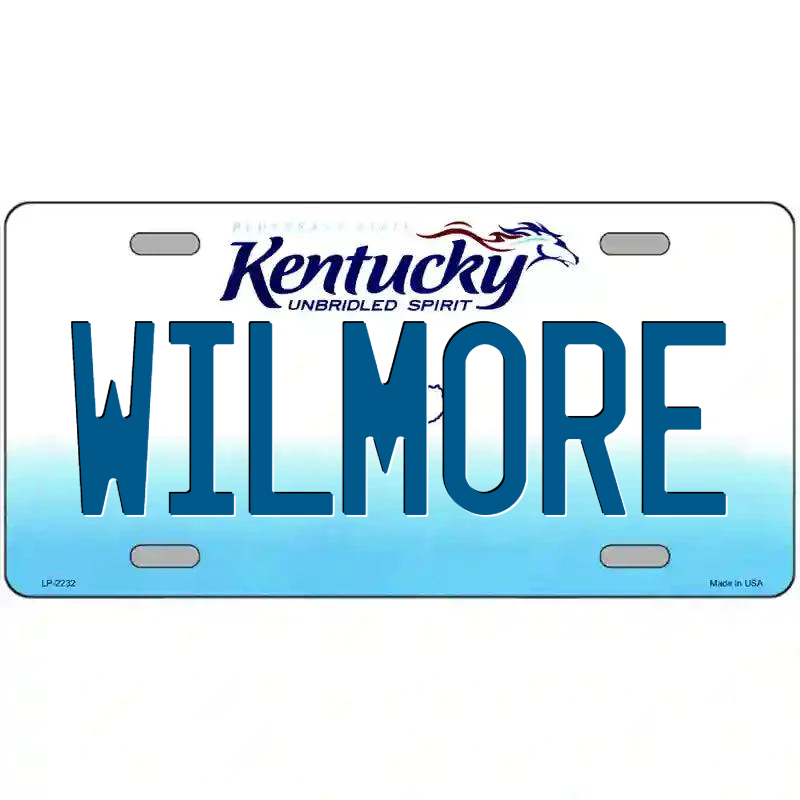 Wilmore Kentucky Metal Sign