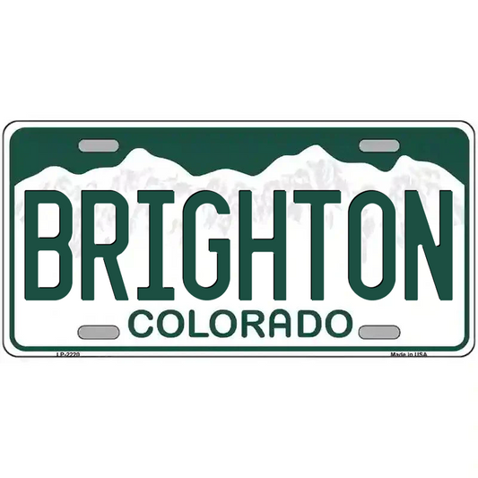 Brighton Colorado Metal Sign