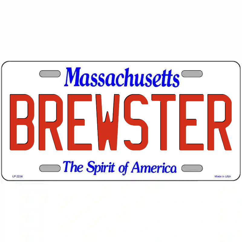 Brewster Massachusetts Metal Sign