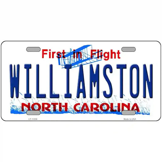 Williamston North Carolina Metal Sign
