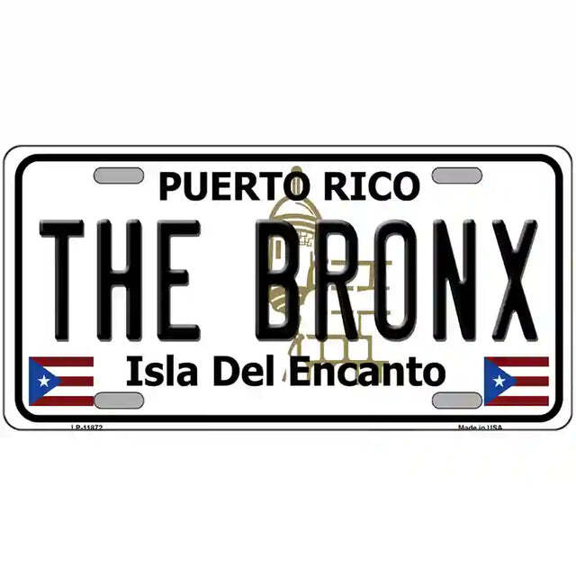 The Bronx Puerto Rico Metal Sign