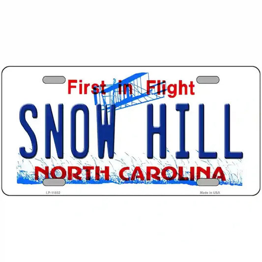 Snow Hill North Carolina Metal Sign