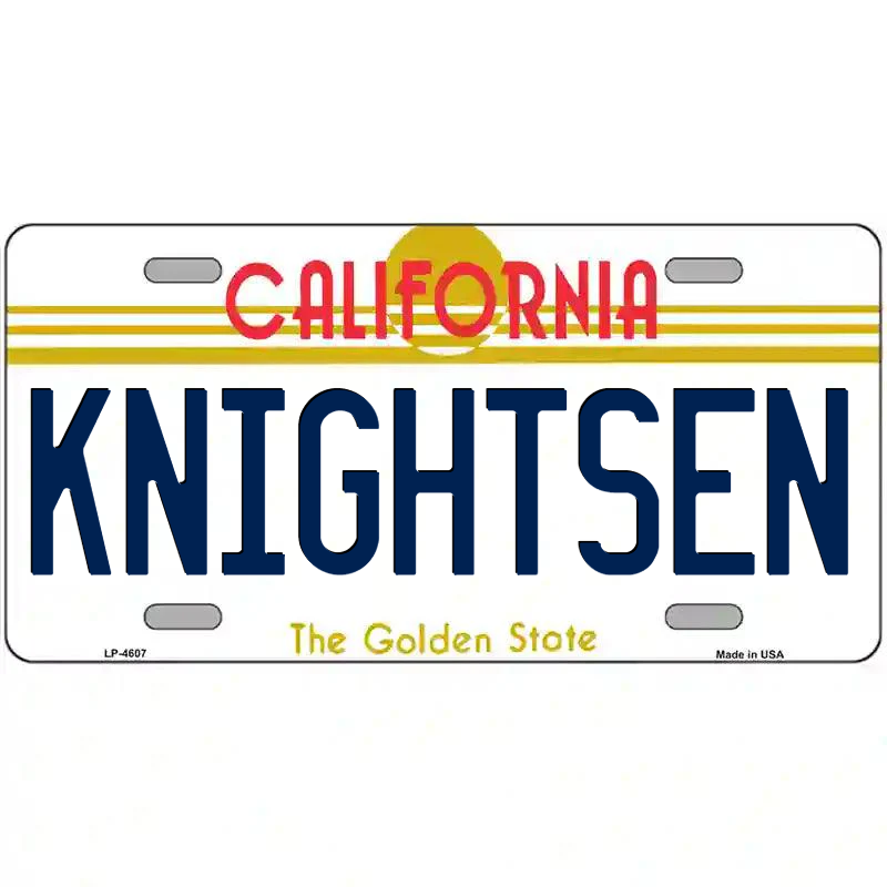 Knightsen California Metal Sign