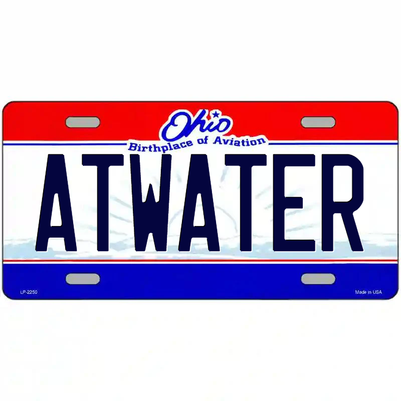 Atwater Ohio Metal Sign