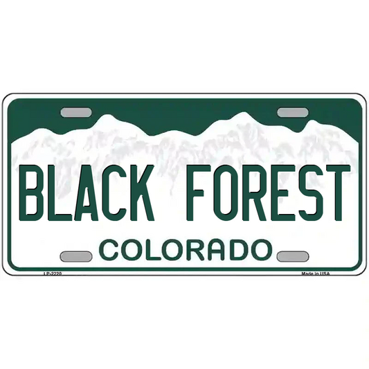 Black Forest Colorado Metal Sign