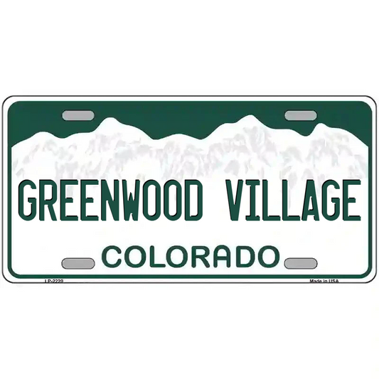 Greenwood Village Colorado Metal Sign