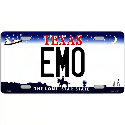 Emo Texas Metal Sign