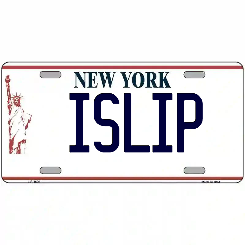 Islip New York Statue of Liberty Metal Sign