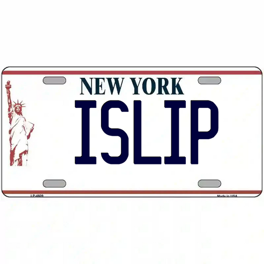 Islip New York Statue of Liberty Metal Sign