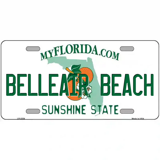 Belleair Beach Florida Metal Sign