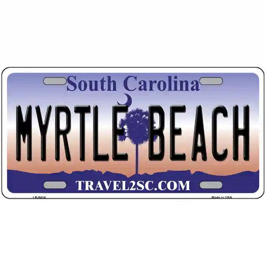 Myrtle Beach South Carolina Metal Sign
