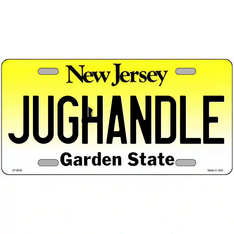 Jughandle New Jersey Metal Sign