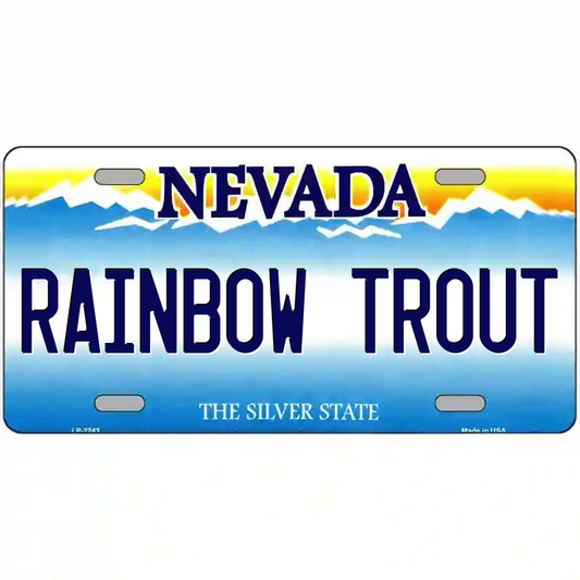 Rainbow Trout Nevada Metal Sign