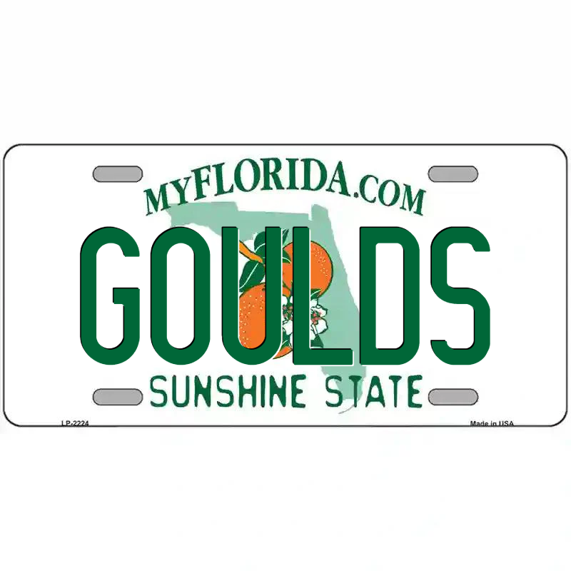 Goulds Florida Metal Sign