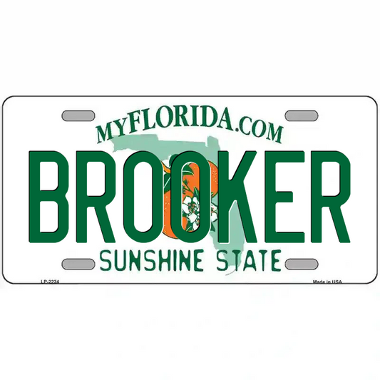 Brooker Florida Metal Sign
