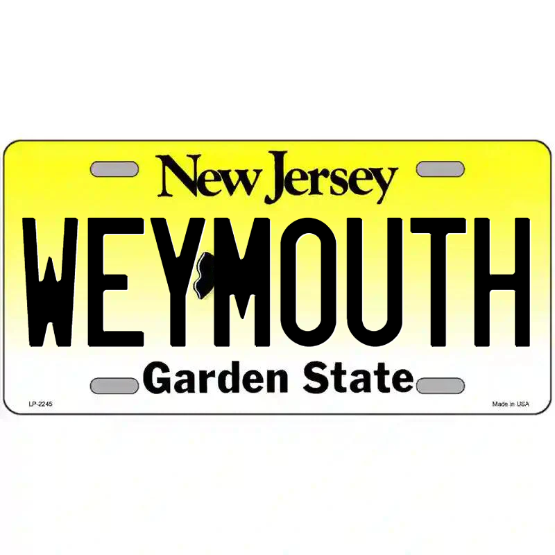 Weymouth New Jersey Metal Sign