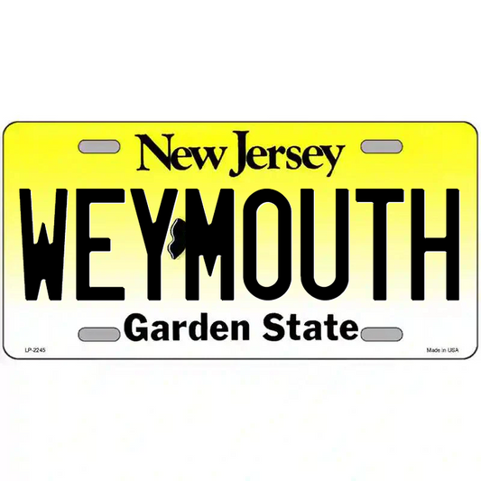 Weymouth New Jersey Metal Sign