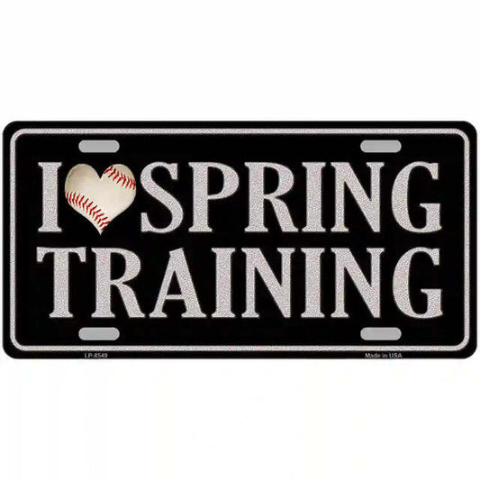 I Love Spring Training Metal Sign