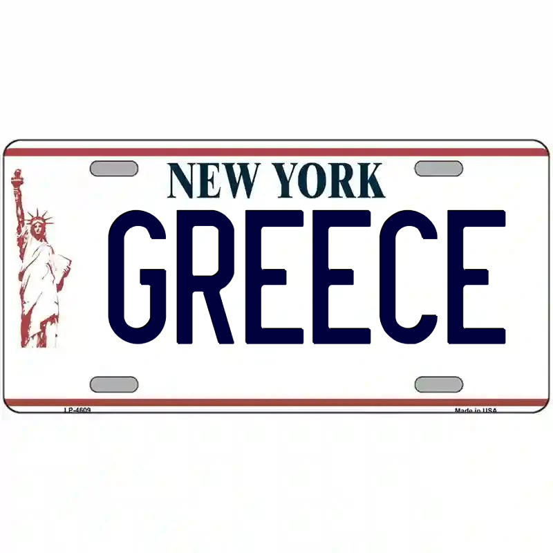 Greece New York Metal Sign