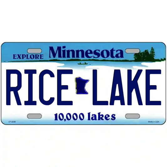 Rice Lake Minnesota Metal Sign