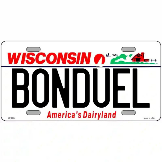 Bonduel Wisconsin Metal Sign