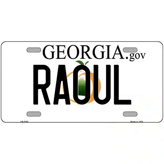 Raoul Georgia Metal Sign