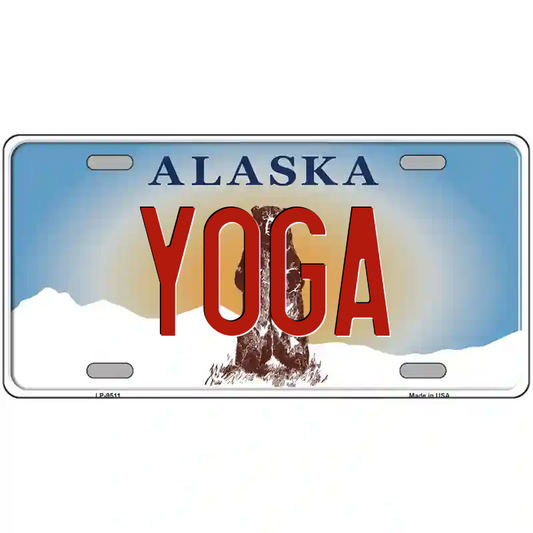 Yoga Alaska Metal Sign