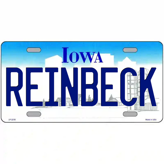 Reinbeck Iowa Metal Sign