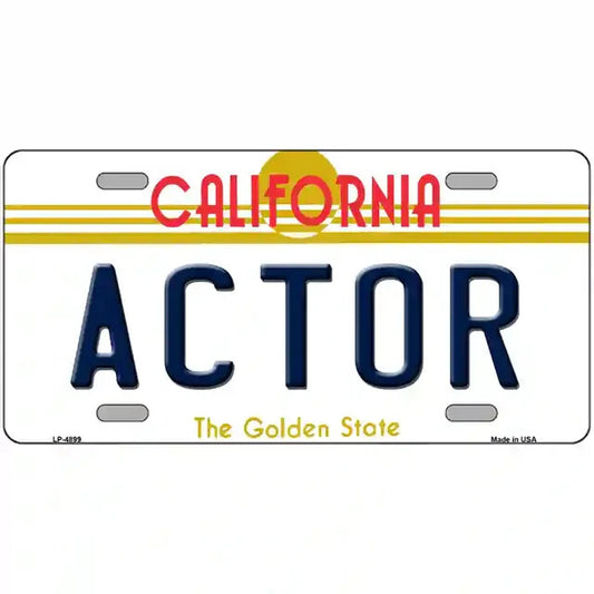 Actor California Metal Sign