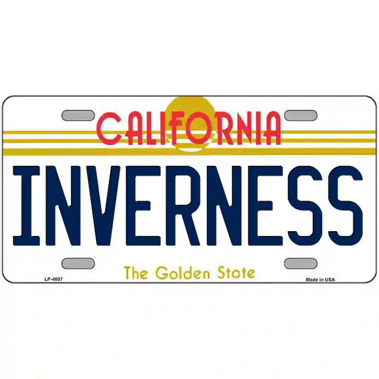 Inverness California Metal Sign