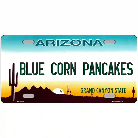 Blue Corn Pancakes Arizona Metal Sign