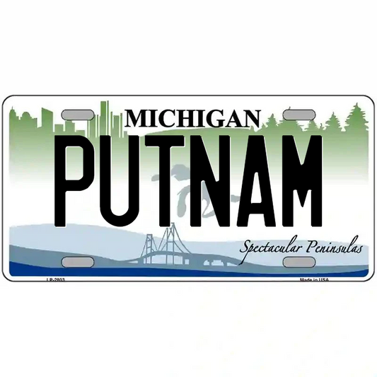 Putnam Michigan Metal Sign