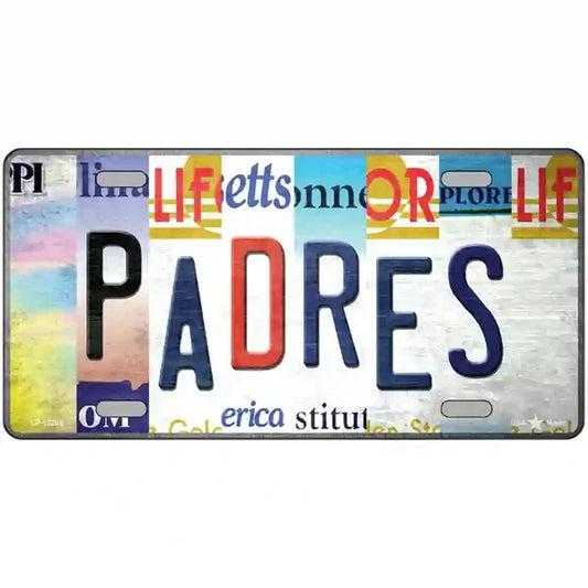 Padres Strip Art Metal Sign