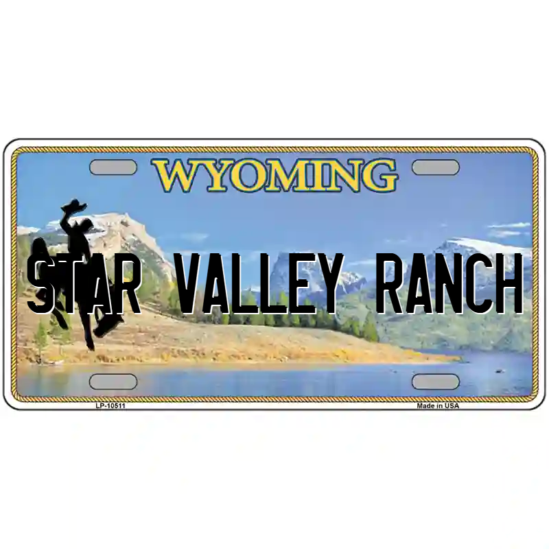 Star Valley Ranch Wyoming Metal Sign