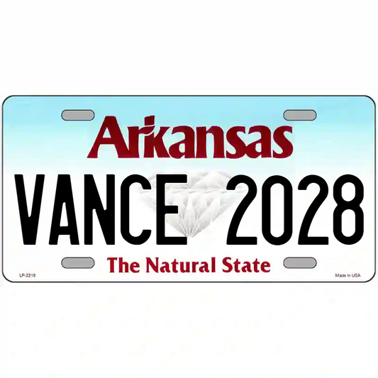 Vance 2028 Arkansas Metal Sign